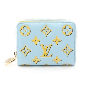 LOUIS VUITTON Blue Monogram Leather Wallet